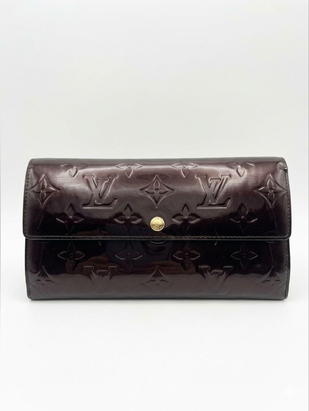 Louis Vuitton Vernis Leather Sarah Wallet In Amerette